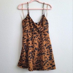 Urban Outfitters Brown and Black Mini Dress
